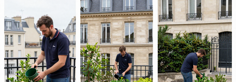 Entretien Balcons Terrasses Immeubles Paris 9 Professionnels entretenant espaces verts balcons et terrasses immeubles haussmanniens Paris 9ème arrondissement