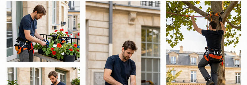 Gamme Tarifs Jardinier Paris 17 Trois niveaux qualification jardinier Paris 17ème, du débutant à expert élagueur dans contextes urbains variés