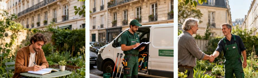 Processus Mise En Relation Jardinier Paris 2eme Étapes mise en relation client jardinier Paris 2ème arrondissement processus simple rapide