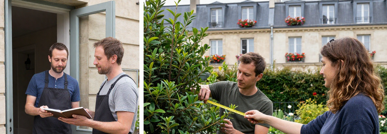 Processus Mise En Relation Jardinier Paris 4 Étapes mise en relation client avec jardinier professionnel dans quartier parisien résidentiel