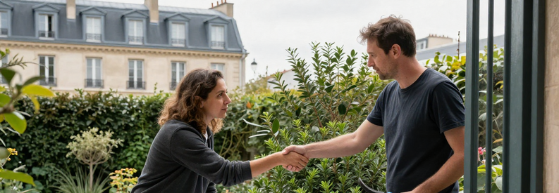 Processus Simple Jardinier Paris 14 Étapes collaboration jardinier Paris 14ème depuis premier contact jusqu'au début travaux entretien jardin urbain