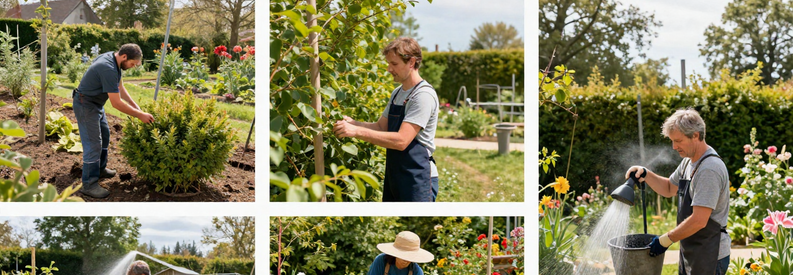 Adaptation Jardinage Climat Essonne Saisons Jardinier adapte travaux entretien selon climat continental Essonne hiver rigoureux été sec
