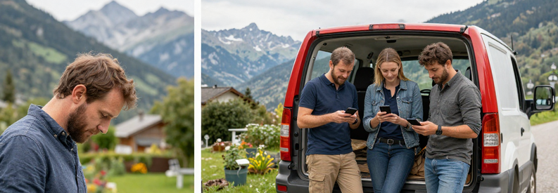 Processus Trouvez Jardinier Savoie Comparaison Processus Jardiva en trois étapes : description projet, réception offres jardiniers, comparaison devis Savoie