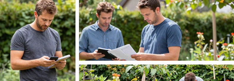 Comparaison Jardiniers Marseille 15eme Triptyque : recherche jardinier, consultation professionnel vérifiée, jardin entretenu. Processus simplifié Jardiva à Marseille 15ème.