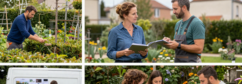 Processus Jardinier Marseille 13eme Devis Trois étapes pour trouver jardinier à Marseille 13ème : description besoin, réception offres, comparaison profils et tarifs