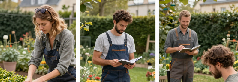 Trois Etapes Mise Relation Jardinier 14eme Processus en 3 étapes : description projet, réception offres jardiniers, comparaison et sélection professionnels Marseille 14ème