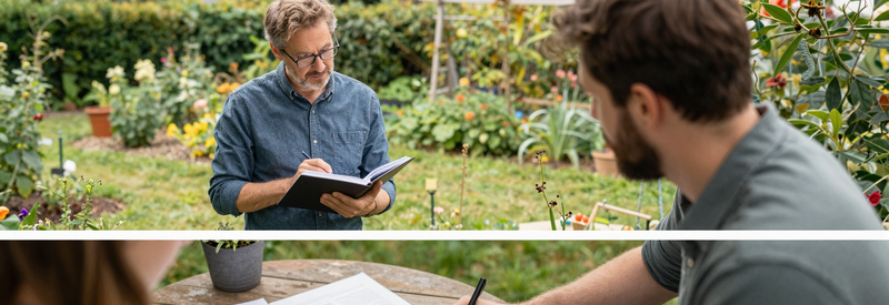 Trouver Jardinier Nord 3 Etapes Consultation Processus de sélection jardinier Nord : description projet, réception offres, validation prestataire professionnel
